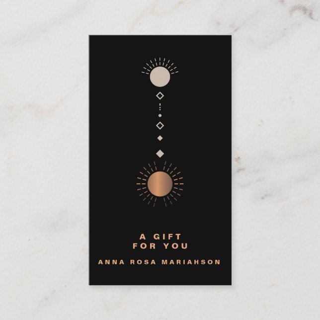 *~* Lunar Cosmic Universe Gift Certificate Card (Front)