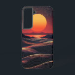 Lunar Dunes Phone Case<br><div class="desc">A glowing moon lights up surreal sand dunes,  blending dreamlike imagery with nighttime tranquillity.</div>