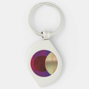 Lunar Eclipse - abstract Key Ring