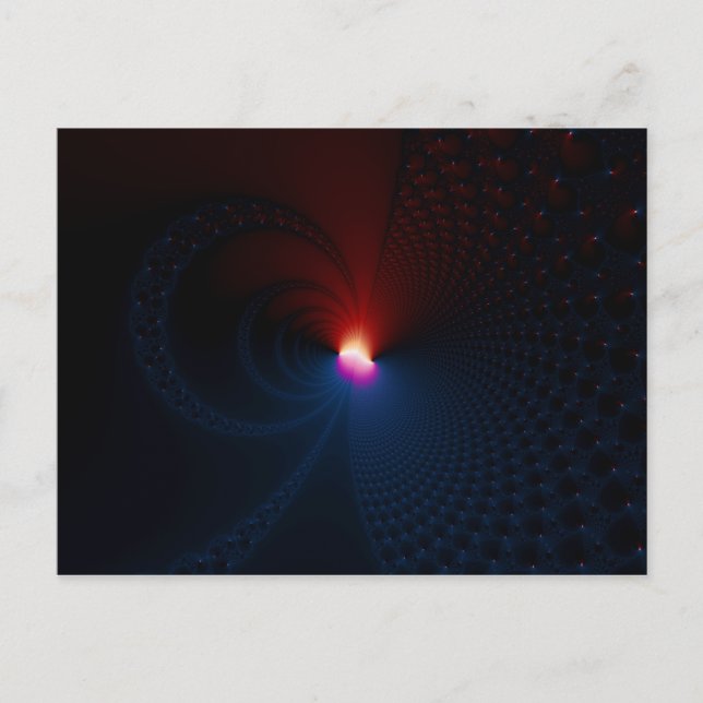 Lunar Eclipse - Fractal Postcard (Front)