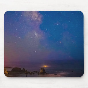 Lunar Eclipse & Milky Way Bandon Beach, Oregon Mouse Pad