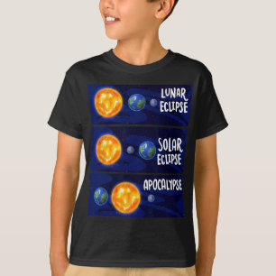 Lunar Eclipse Solar Apocalypse Astrology Science M T-Shirt