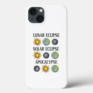 Lunar Eclipse Solar Eclipse Apocalypse Funny Space iPhone 13 Case