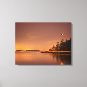 Lunar Eclipse Victoria, British Columbia Canvas Print
