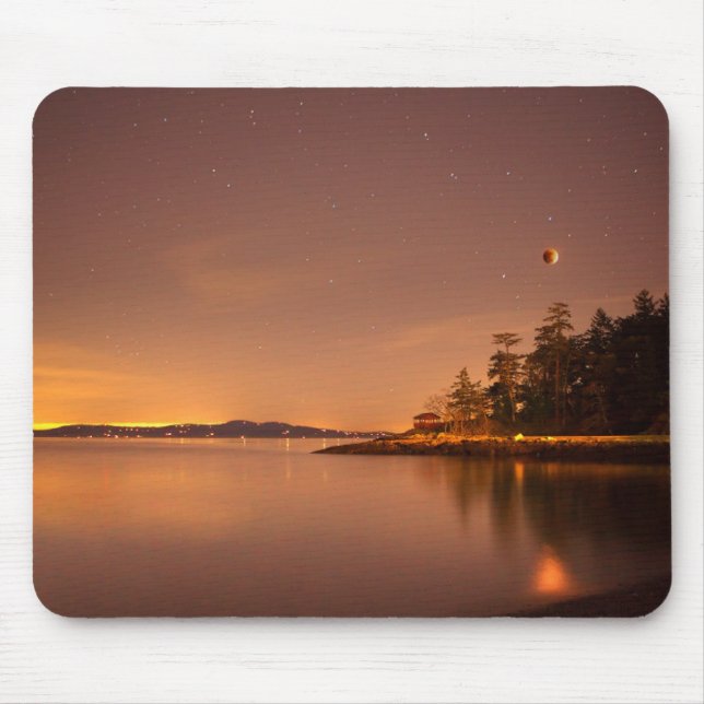 Lunar Eclipse | Victoria, British Columbia Mouse Pad (Front)