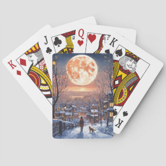 "Lunar Elegance: Moonlit Playing Cards" Playing Cards