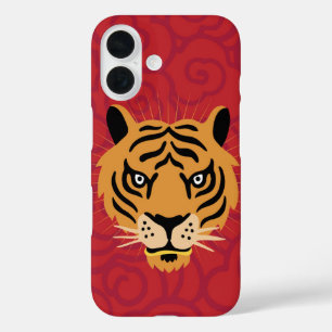 Lunar Fierce Tiger iPhone 16 Case