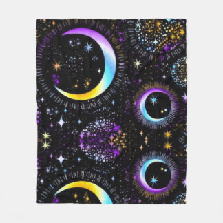 Lunar fleece blanket