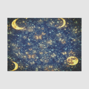 Lunar Glow Cosmic Night Garden Tissue Paper