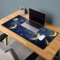 Lunar Glow Desk mat Night Sky Design