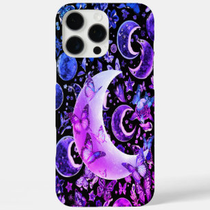 Lunar iPhone Black Case – Celestial Moon Design