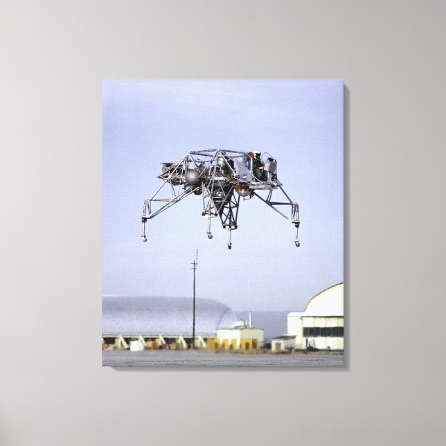 Lunar Landing Research Vehicle in Flight Canvas Print (Front)