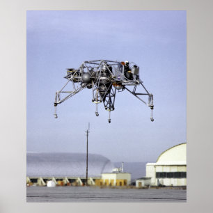 Lunar Landing Research Vehicle in Flight Poster