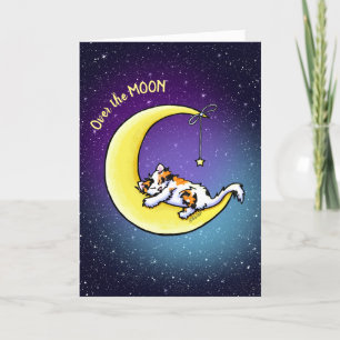 Lunar Love Calico Cat Card
