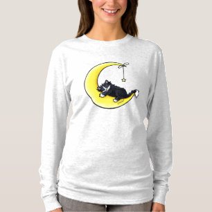 Lunar Love Tuxedo Cat T-Shirt