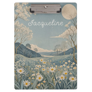 Lunar Meadow Personalized  Clipboard