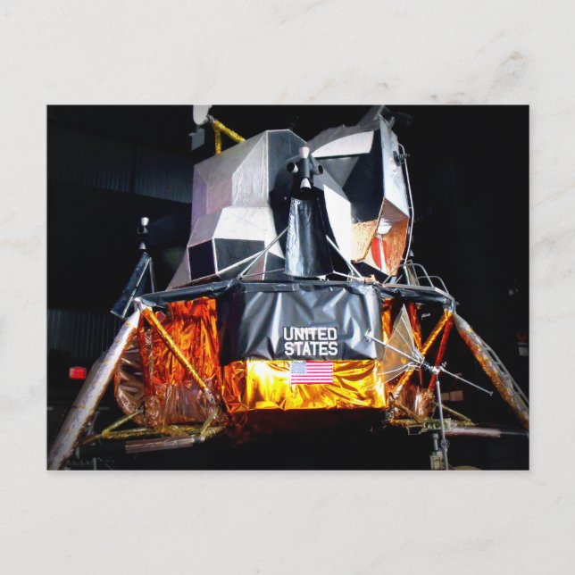 Lunar Module at Night Postcard (Front)