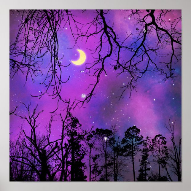 Lunar, Moon Lover, Galaxy, Men & Women, Space Poster (Front)