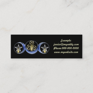 Lunar Moon Spiral copy, Example:janice@myaddy.c... Mini Business Card