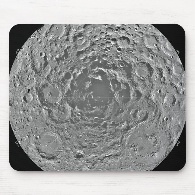 Lunar mosaic of the south polar region of the m mouse pad (Front)