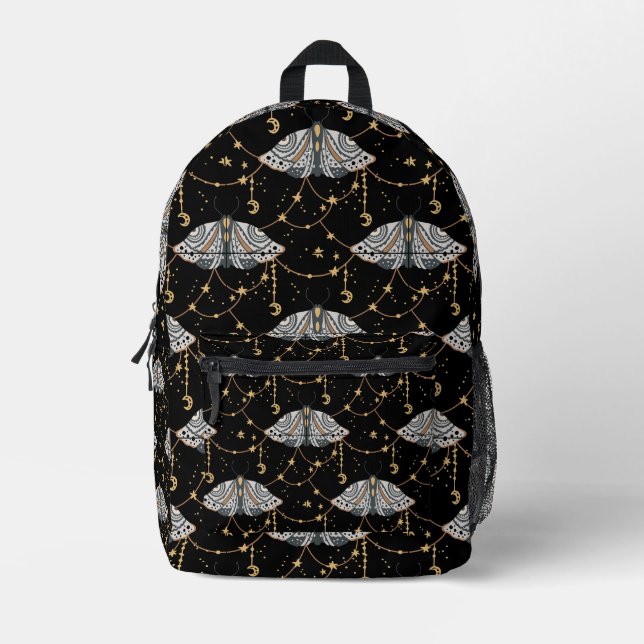 Lunar Moth Dreamscape Printed Backpack (Front)