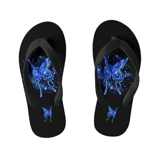Lunar Moth  Kid's Jandals (Footbed)