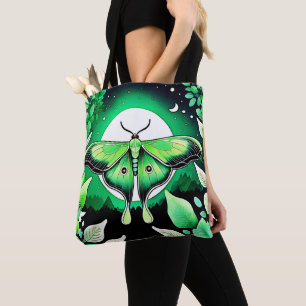 Lunar Moth Night Tote Bag