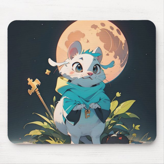 Lunar Mouse Mystique Mouse Mat (Front)