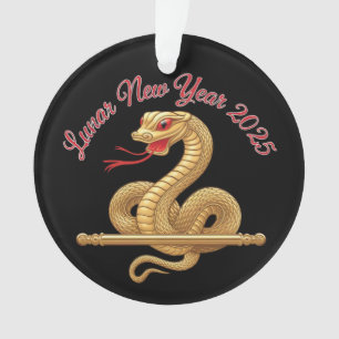 Lunar New Year 2025 Celebrating the Year of Snake Ornament
