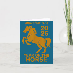 Lunar New Year 2026 Horse Zodiac Family Wer Srit Card