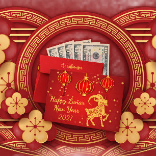 Lunar New Year 2027 Year of the Goat Money Envelope