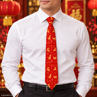 Lunar New Year 2027 | Year of the Goat Tie