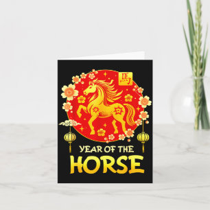 Lunar New Year Happy Chinese New Year Of The Horse Card