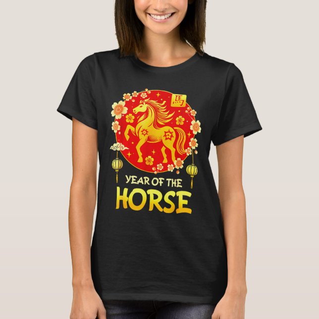 Lunar New Year Happy Chinese New Year Of The Horse T-Shirt (Front)