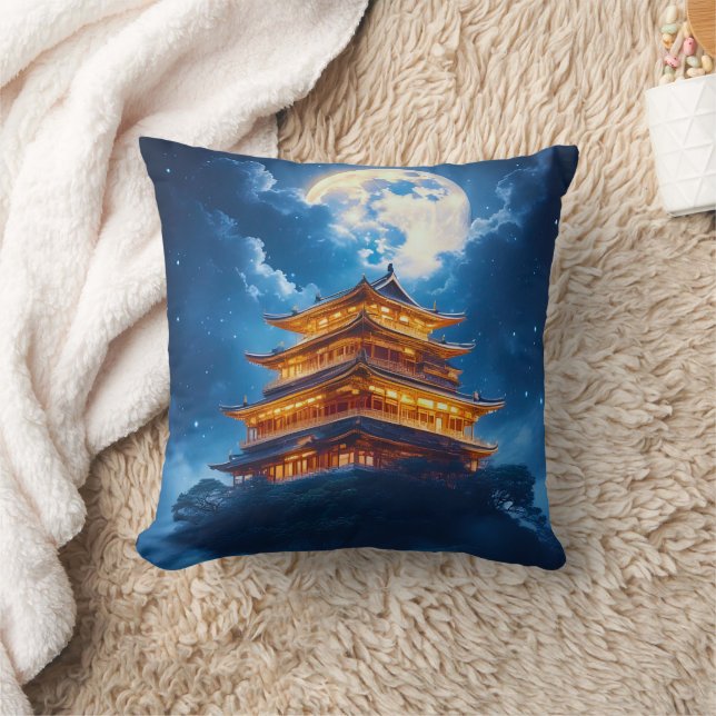 Lunar Palace in the Celestial Mountains Cushion (Blanket)