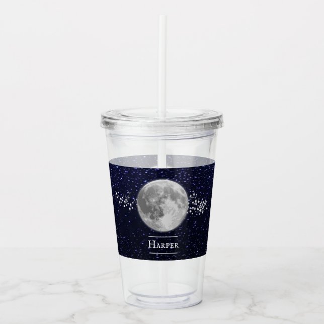 Lunar Personalised Acrylic Tumbler (Front)