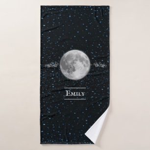 Lunar Personalised Bath Towel Set