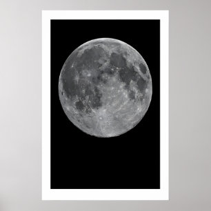 Lunar Phases Art Print Triptych Scandinavian Moon