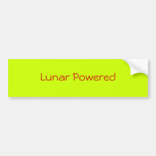 Lunar Powered Bumper Sticker
