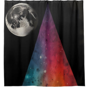 Lunar Prism Shower Curtain
