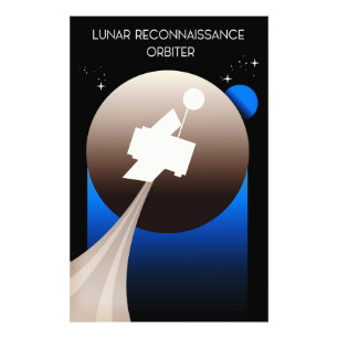 Lunar Reconnaissance Orbiter Space Art Photo Print