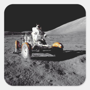 Lunar Rover, Apollo 17 Square Sticker