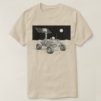 Lunar Rover Exploration Illustration T-Shirt