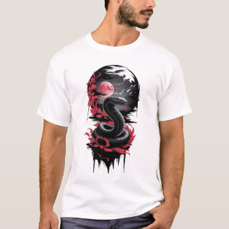 Lunar Serpent – Guardian of the Blood Moon T-Shirt