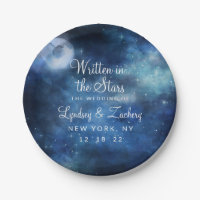 Lunar Sky Full Moon Celestial Galaxy Wedding