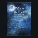 Lunar Sky Full Moon Celestial Wedding Ceremony Programme<br><div class="desc">Lunar Sky Full Moon Celestial Galaxy Watercolor Design, with Night Shining Stars, and Glowing Moon Design on a luxurious Navy Blue, Pale Blue, and hints of purple watercolor texture. With Modern Typography Script Fonts. A trendy Magical design - Personalised Wedding Ceremony Program! ~ Check my shop to see the entire...</div>