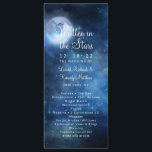 Lunar Sky Full Moon Celestial Wedding Ceremony Programme<br><div class="desc">Lunar Sky Full Moon Celestial Galaxy Watercolor Design, with Night Shining Stars, and Glowing Moon Design on a luxurious Navy Blue, Pale Blue, and hints of purple watercolor texture. With Modern Typography Script Fonts. A trendy Magical design - Personalised Wedding Ceremony Program! ~ Check my shop to see the entire...</div>