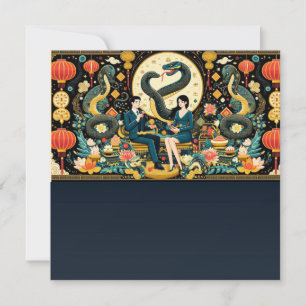 Lunar Year of the Snake 2025! Holiday Card