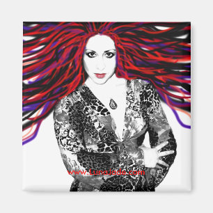 Luna's Wild Hair Magnet