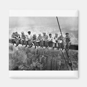 Lunch atop a Skyscraper 1932 Magnet